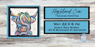 Hauptbild für Highland Cow Canvas Painting