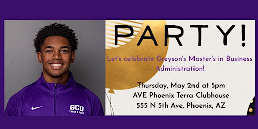 Greyson Taylor's MBA Graduation Celebration primary image