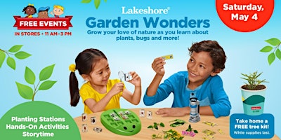 Hauptbild für Free Kids Event: Lakeshore's Garden Wonders (Matthews)