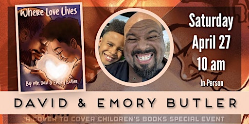 Imagen principal de Storytime with Author and Illustrator David Butler and Son Emory Butler
