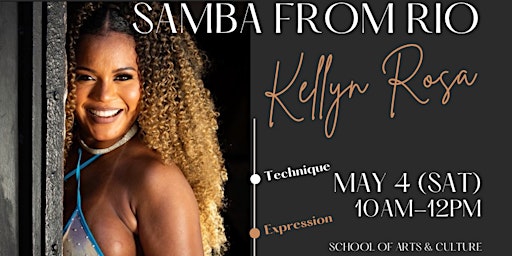 Samba from Rio!  Special Workshop with Kellyn Rosa primary image