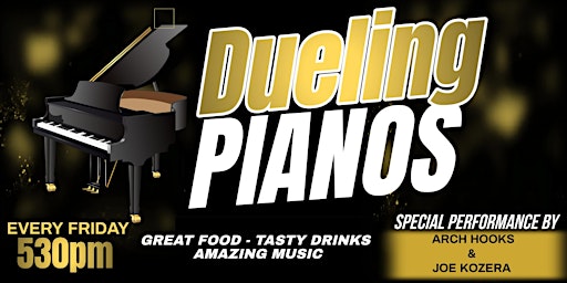 Imagem principal do evento Dueling Pianos Dinner Experience & Happy Hour