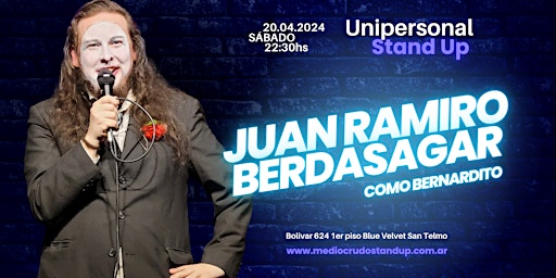Imagem principal do evento Especial de Stand Up de Juan Ramiro Berdasagar Anticipada+ Consumición