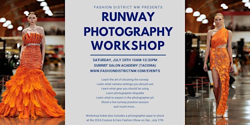 Imagem principal do evento Runway Photography Workshop