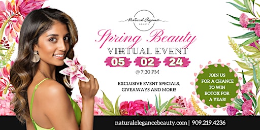 Imagem principal do evento Natural Elegance Beauty Virtual Spring Beauty Event