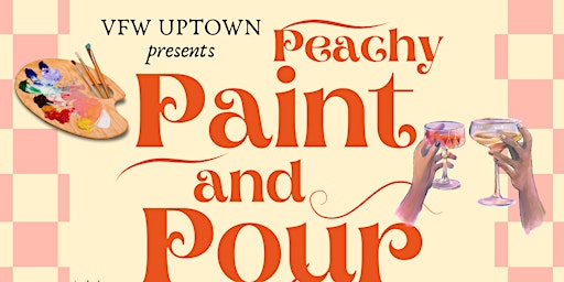 Imagen principal de Peachy Paint & Pour Painting Class by Bethany Nelson