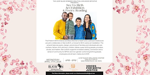 Primaire afbeelding van See Us Birth: Black Maternal Health Week Art Exhibition & Poetry Reading