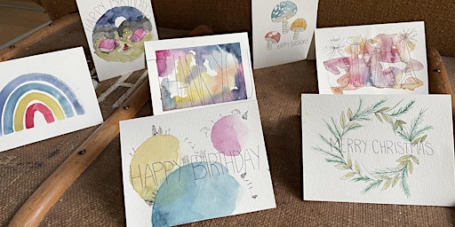 Hauptbild für Watercolour Card Making Workshop  - Paint & Sip- THURSDAYS AT ECOLOGYST