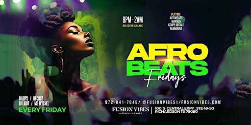 ***I Love Afrobeats Fridays/Three DJs/No Cover Charge*** primary image