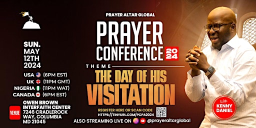 Hauptbild für PRAYER CONFERENCE 2024 | THE DAY OF HIS VISITATION | COME HIGHLY EXPECTANT