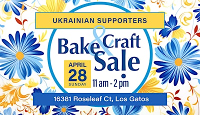 Ukrainian Supporters Bake and Craft Sale