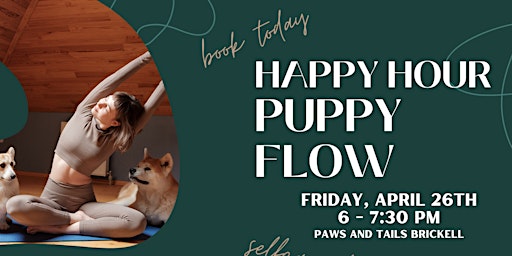 Primaire afbeelding van Happy Hour Puppy Yoga Flow