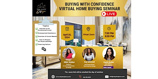 Imagen principal de Buying With Confidence Virtual Home-Buying Seminar