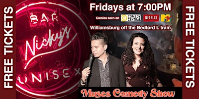Imagem principal de Free Comedy Show Tickets! Standup Comedy Show! Williamsburg - New York!
