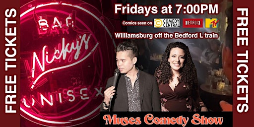 Imagem principal de Free Comedy Show Tickets! Standup Comedy Show! Williamsburg - New York!