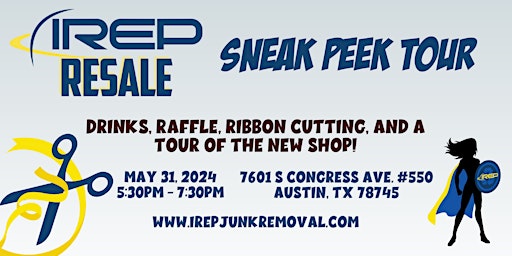 Image principale de IREP Junk Removal Sneak Peek Tour Ribbon Cutting