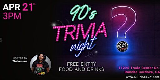 Image principale de 90's Trivia Night at Drink EEZY