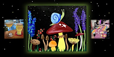 Immagine principale di Paint & Drink at Fuzzyline Brewing: Stargazing Snail 
