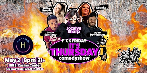 Primaire afbeelding van F*ck Friday, It’s Thursday Comedy Show