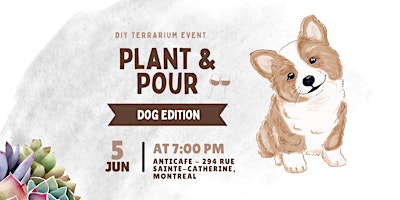Plant and Pour | Wine Glass Terrarium Event in Downtown Montreal primary image