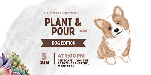 Hauptbild für Plant and Pour | Wine Glass Terrarium Event in Downtown Montreal