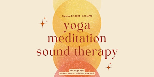 Imagem principal de Yoga, Meditation, & Sound Therapy (90min) - The Yoga Spot NYC