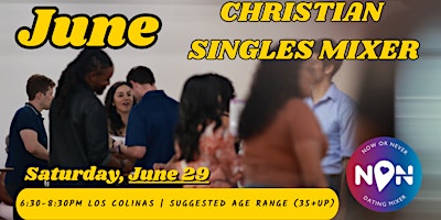 Now or Never DM: Christian Singles Mixer (35+UP) primary image