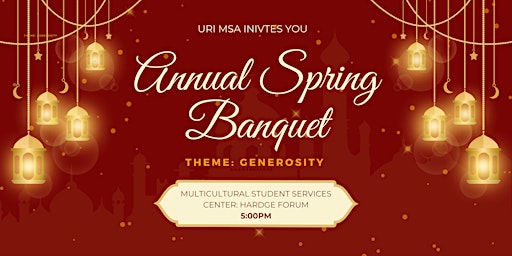 URI MSA Annual Spring Banquet primary image