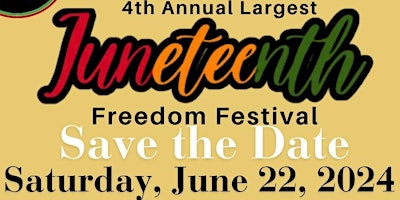 Imagem principal do evento 4th Annual Juneteenth Freedom Festival