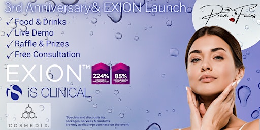 Hauptbild für Privé Faces 3rd Anniversary & EXION Launch!!!!