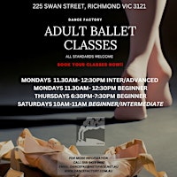 Adult Beginner Ballet classes