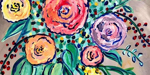 Imagem principal de Palette full of Posies - Paint and Sip by Classpop!™