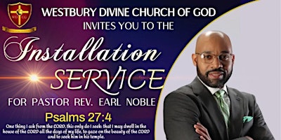 Imagen principal de Pastor Rev. Earl Noble Installation Service