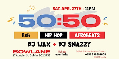 Imagen principal de 50/50 RnB/HipHop/Afrobeats at Bow Lane