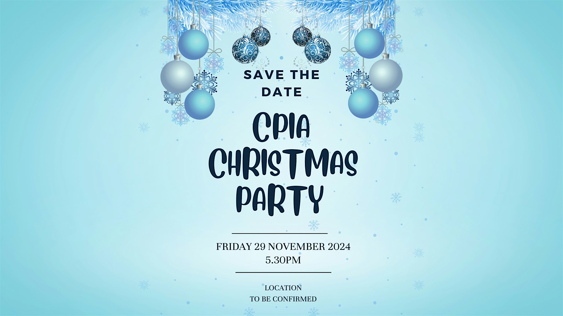 Christmas Party Save the Date