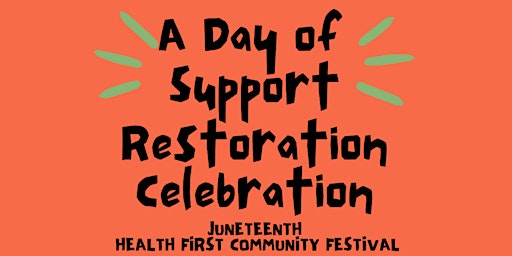 Juneteenth Health First Fair -Sponsorships Available primary image