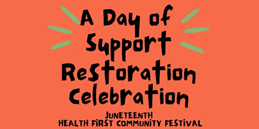 Image principale de Juneteenth Health First Fair -Sponsorships Available