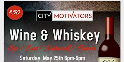 Wine &  Whiskey-Sip - Eat & Create primary image