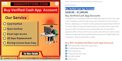 $199.00 – $899.00-Buy Verified Cash App Accounts primary image