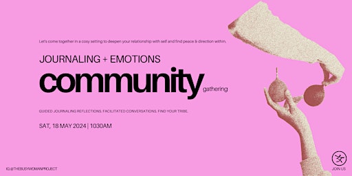 Hauptbild für Community Gathering: Journaling + Emotions