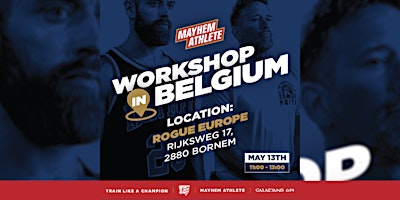 Primaire afbeelding van RICH FRONING / MAYHEM ATHLETE WORKSHOP IN BELGIUM