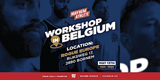 Hauptbild für RICH FRONING / MAYHEM ATHLETE WORKSHOP IN BELGIUM