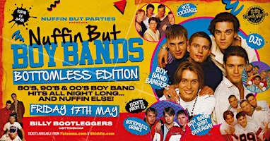 Image principale de NUFFIN BUT BOYBANDS - 80's, 90's & 00's BOY BAND HITS ALL NIGHT LONG