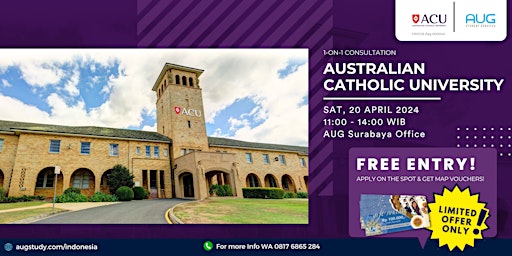 Image principale de [1 on 1 Consultation] Meet Australian Catholic University (ACU)!