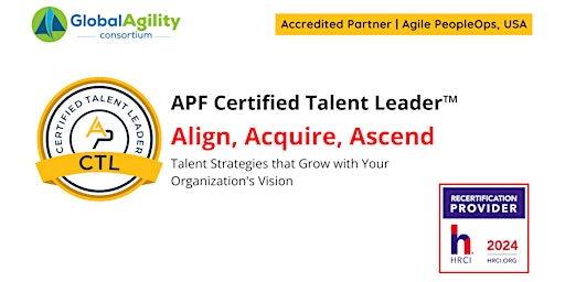 APF Certified Talent Leader™ (APF CTL™) | Apr 23-24, 2024 primary image