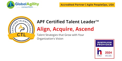 Immagine principale di APF Certified Talent Leader™ (APF CTL™) | May 7-8, 2024 