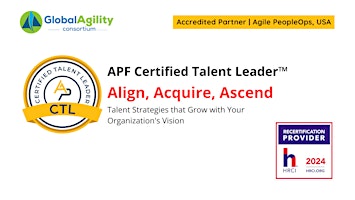 Primaire afbeelding van APF Certified Talent Leader™ (APF CTL™) | May 21-22, 2024