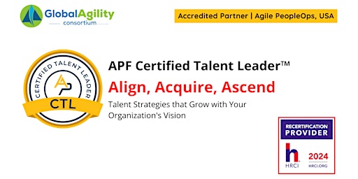 Imagen principal de APF Certified Talent Leader™ (APF CTL™) | Jun 18-19, 2024