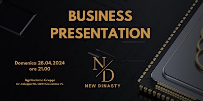 BUSINESS PRESENTATION  primärbild