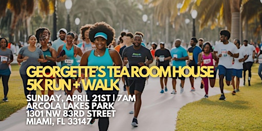 Primaire afbeelding van Georgette's Tea Room House 5K Run/Walk